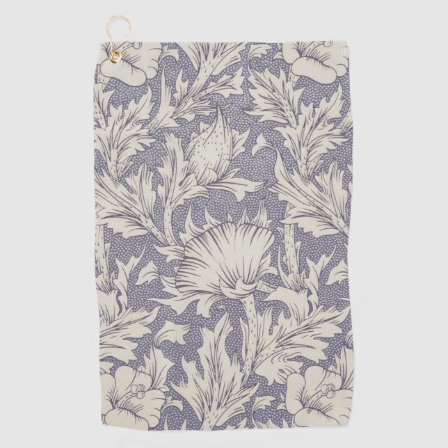 Serviette De Golf William Morris Horn Poppy Classic Floral (Devant)