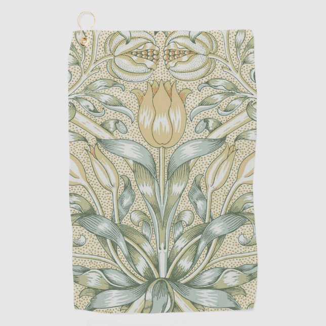 Serviette De Golf William Morris Motif Grenade Antique Lily (Devant)