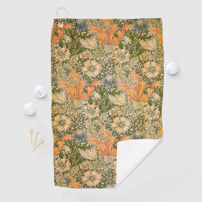 Serviette De Golf William Morris Spring Compton Flower Festival (En situation)