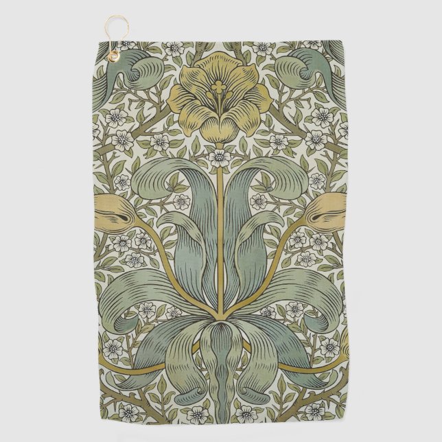Serviette De Golf William Morris Spring Motif classique épais (Devant)