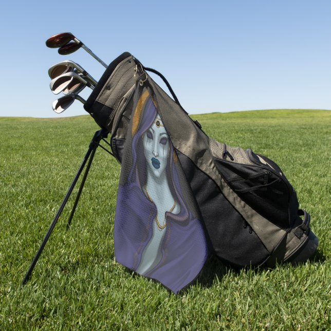 Serviette De Golf witch (Vert)