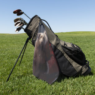 Serviette De Golf Wolfhound avec Noël Festif du Père Noël