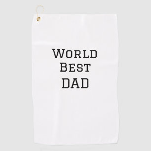 Serviette De Golf World best DAD PÈRE ajouter nom texte sport