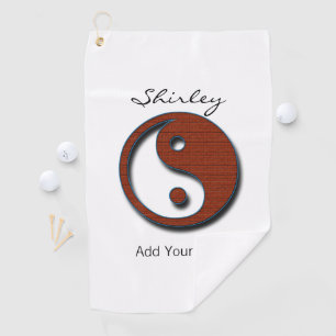 Serviette De Golf Yin Yang par Shirley Taylor