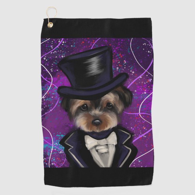 SERVIETTE DE GOLF YORKIE (Devant)