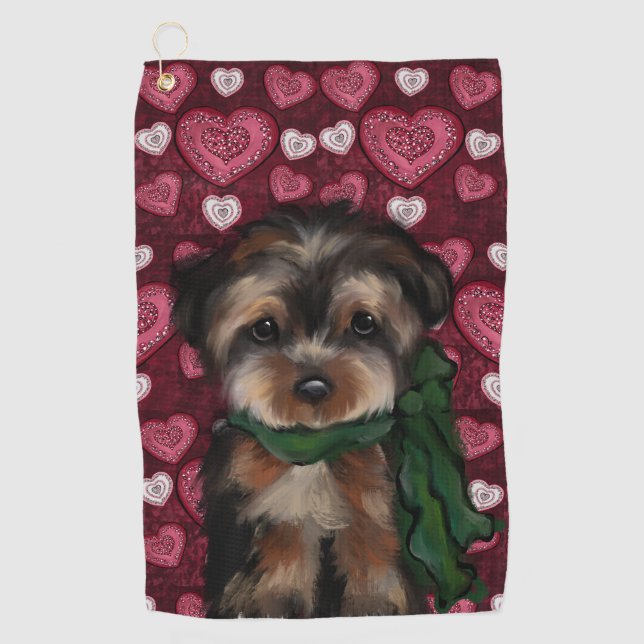 SERVIETTE DE GOLF YORKIE (Devant)