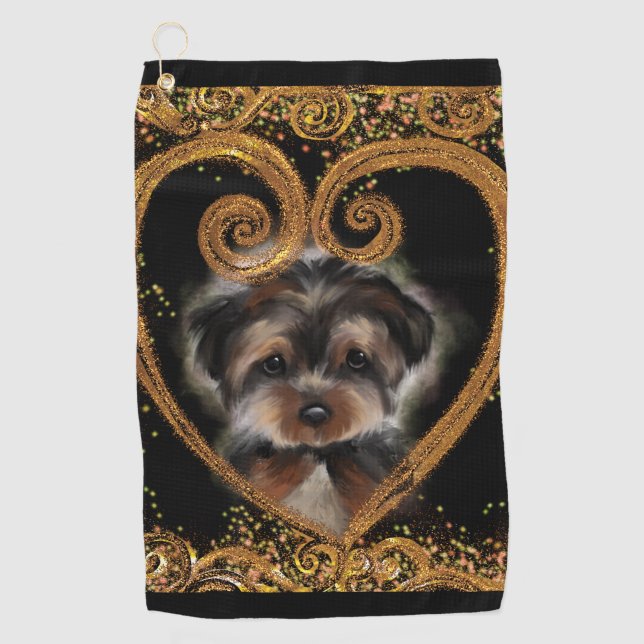 Serviette De Golf Yorkie Poo (Devant)