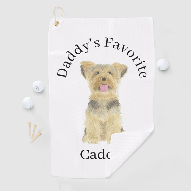 Serviette De Golf Yorkie Yorkshire (En situation)