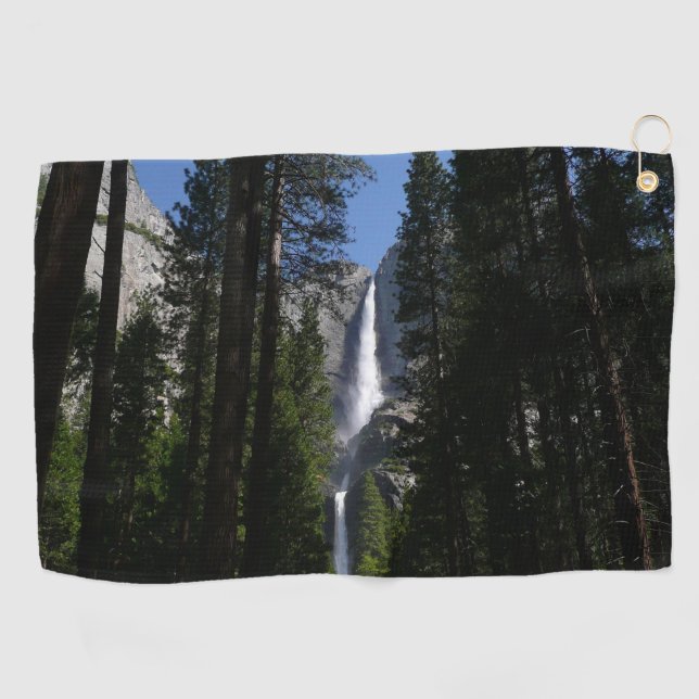 Serviette De Golf Yosemite Falls et Woods Paysage Photographie (Horizontal)