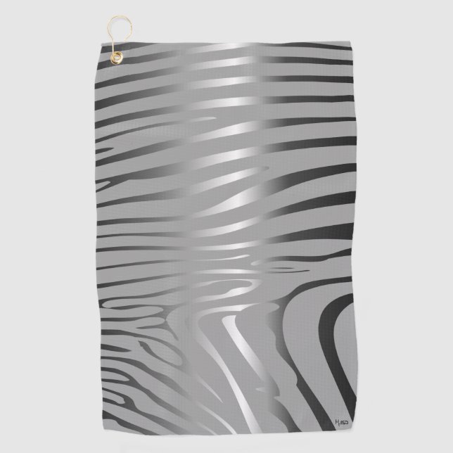 Serviette De Golf Zincident Zebra (Devant)