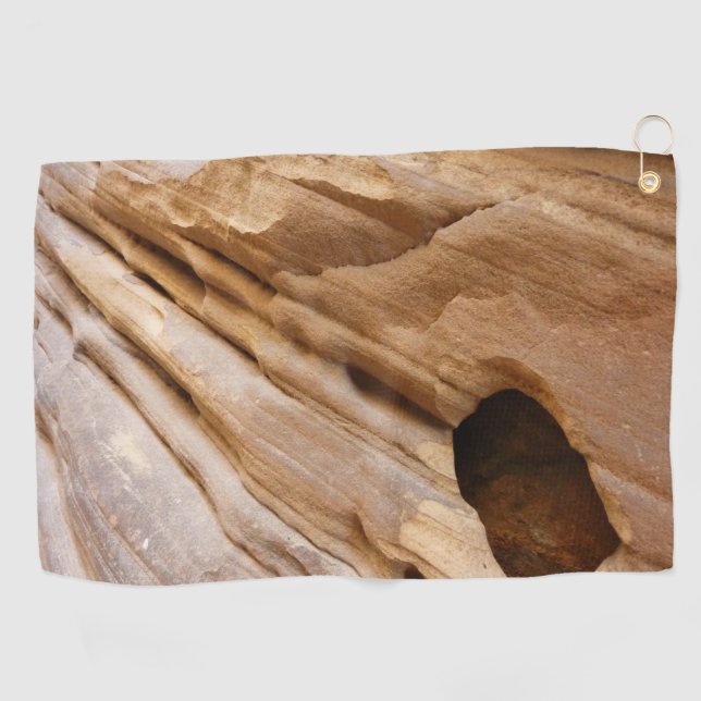 Serviette De Golf Zion Canyon Mur I Abstrait Nature Photographie (Horizontal)