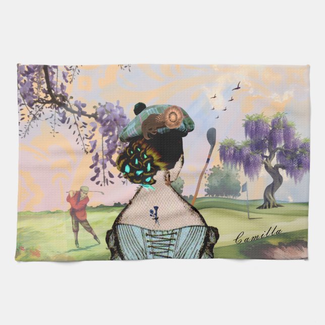 Serviette de golfeur Wisteria Sunrise (Horizontal)