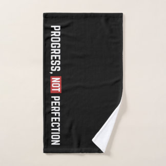 Serviette de gym Progresser et non Perfectionner