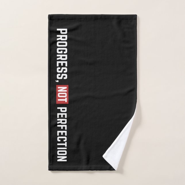Serviette de gym Progresser et non Perfectionner (Serviette à main)