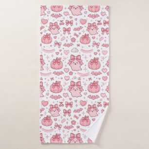 Serviette de Halloween à nœud papillon fantôme ros
