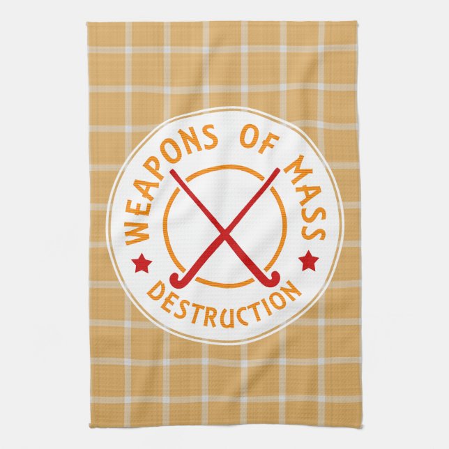 Serviette de hockey sur gazon d'armes de destructi (Vertical)