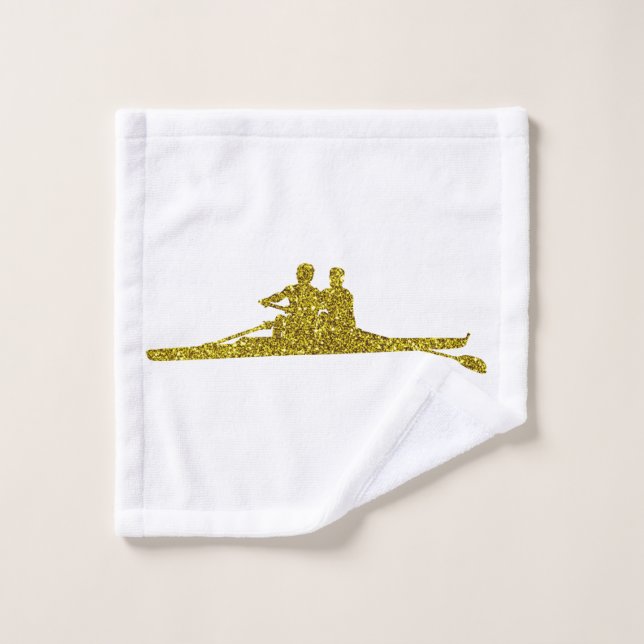 Serviette de lavage dorée d'aviron (Gant de toilette)