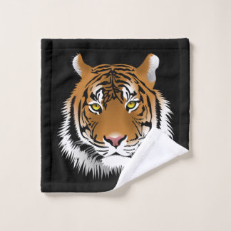 Serviette de lavage pour visage de tigre