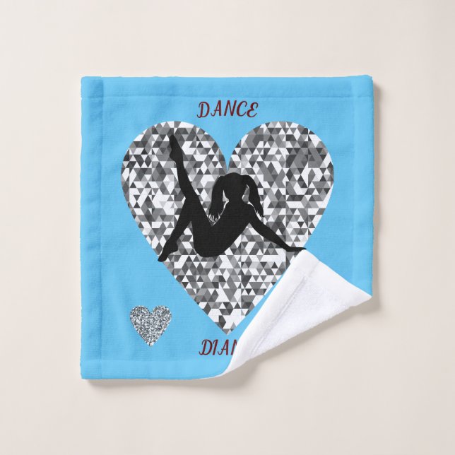 Serviette de linge de toilette en argent moussant (Gant de toilette)