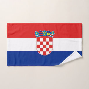 Serviette de main avec le drapeau de la Croatie