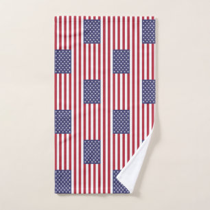 Serviette de main avec le drapeau des Etats-Unis