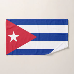 Serviette de main avec le drapeau du Cuba