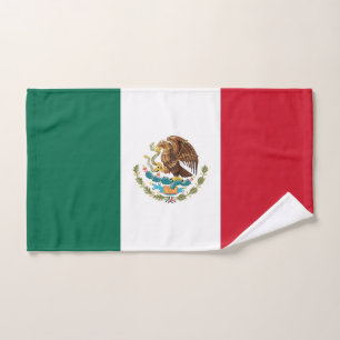 Serviette de main avec le drapeau du Mexique