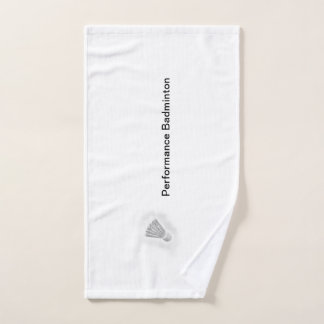 Serviette de main de badminton de représentation