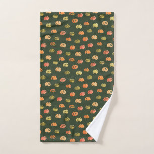 Serviette de main de citrouille