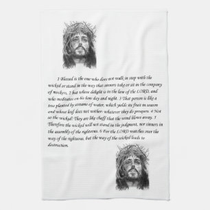 Serviette de main de cuisine de Jésus