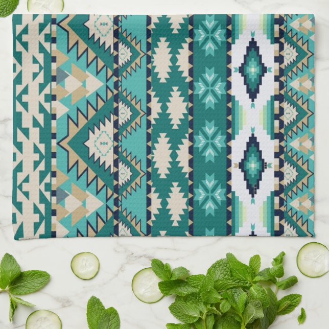 Serviette de main de cuisine/tribal (Plié)