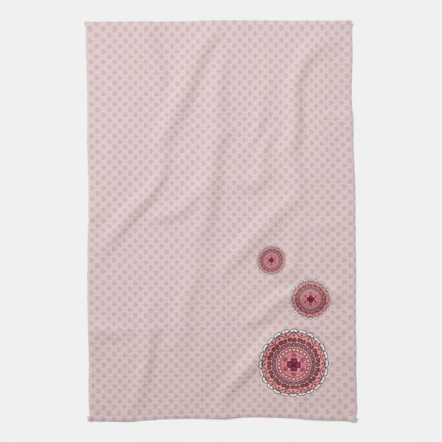 Serviette de main de la Saint-Valentin en dentelle (Vertical)