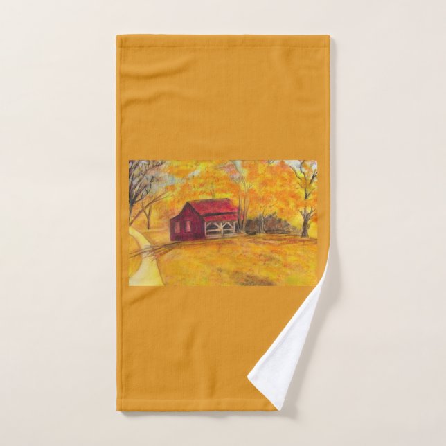 Serviette de main de La Vieille Maison Familiale (Serviette à main)