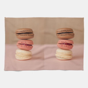 Serviette de main de macarons