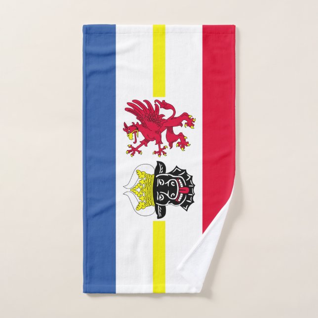 Serviette de main du drapeau du Mecklembourg-Pomér (Serviette à main)