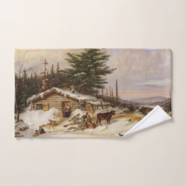 Serviette de main en art de maison de journal d'hi (Serviette à main)
