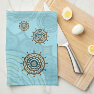 Serviette de main en cuivre Mehndi Fantasy