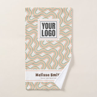 Serviette de main personnalisée avec motif abstrai