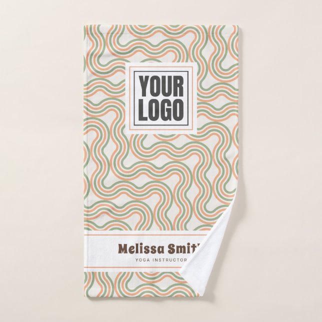 Serviette de main personnalisée avec motif abstrai (Serviette à main)
