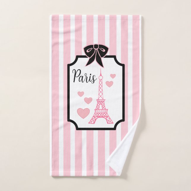 Serviette de main Tour Eiffel Paris  (Serviette à main)