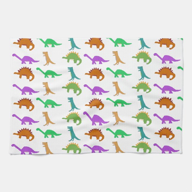 Serviette de motif de dinosaure (Horizontal)