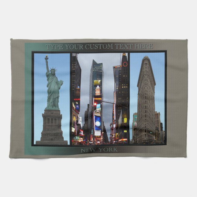 Serviette de New York personnalisée Serviette de t (Horizontal)