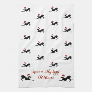 Serviette de Noël Italienne Greyhound, Serviette I