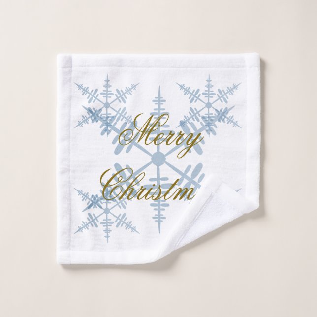 Serviette de Noël Snowflake (Gant de toilette)