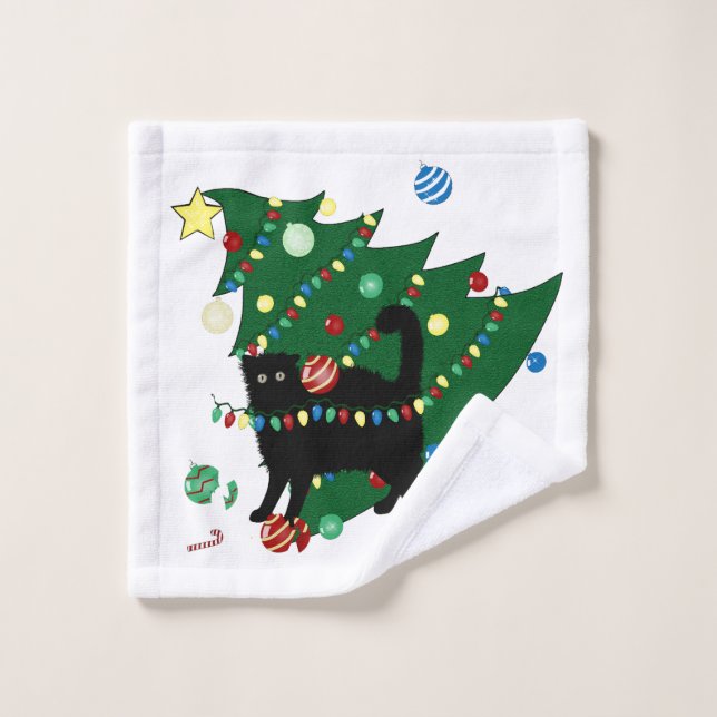 Serviette de Noël Yikes (Gant de toilette)