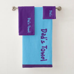 Serviette de papa bleu pourpre