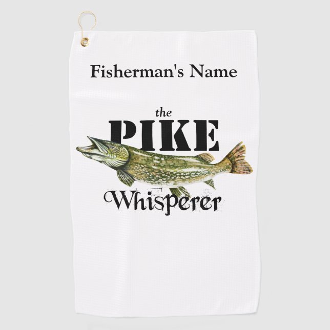 Serviette de pêche légère personnalisée Whisperer  (Devant)
