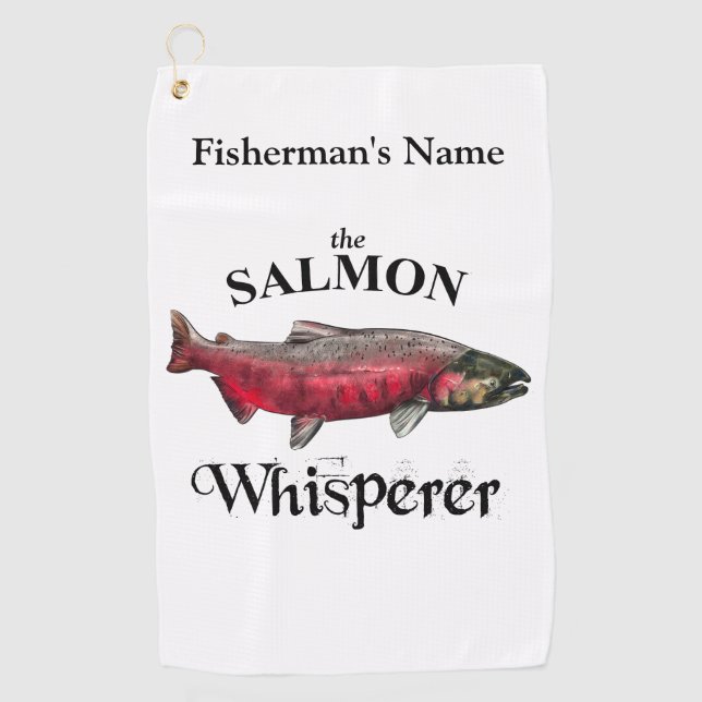 Serviette de pêche légère Whisperer Saumon personn (Devant)