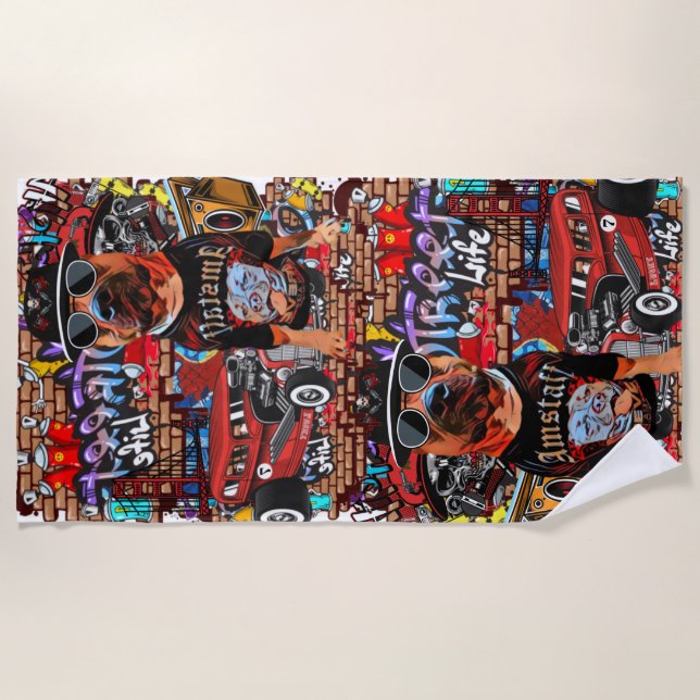 SERVIETTE DE PLAGE  (Devant)