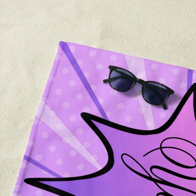 Serviette de plage (En situation)